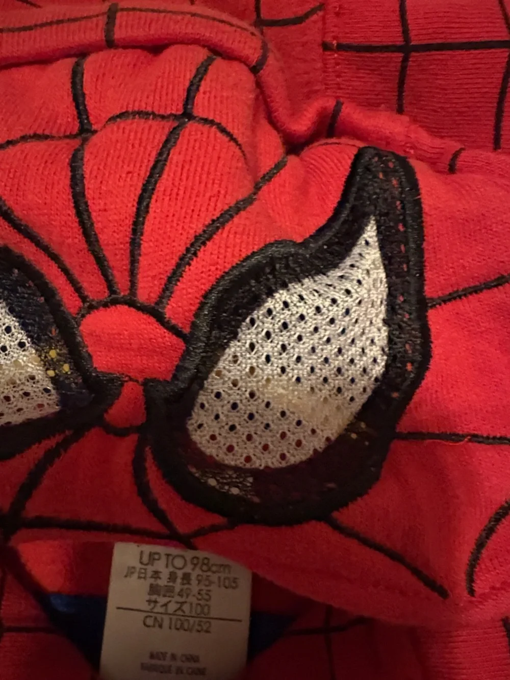 Spider-Man Red & Blue Kids Hoodie Costume Jacket Disney Marvel 3T - Picture 5 of 8